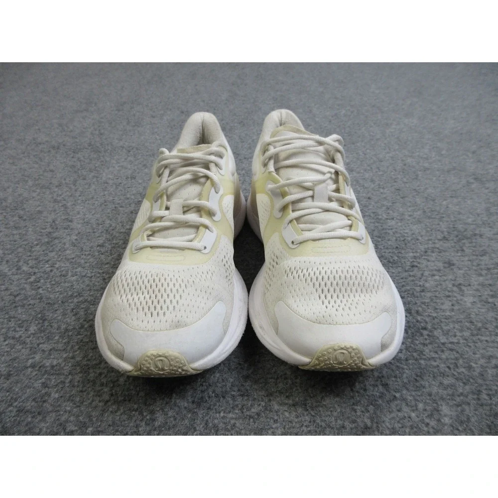 Lululemon Blissfeel Run Shoes Womens Size 8.5‎ White Mesh Lightweight Athletic